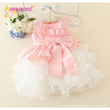 Hot frocks design para o vestido do bebê projeta crianças baby girl vestido de fadas com arco